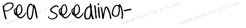 Pea seedling字体转换
